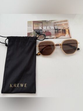 KREWE Pascal Titanium Champagne Sunglasses